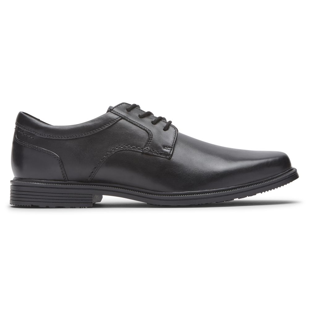 Pantofi Oxford Barbati Rockport Taylor Waterproof Plain Toe Negrii - Romania 1943-AZIQF